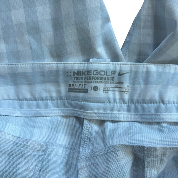 Nike Golf Tour Performance Plaid Bermuda Athletic Shorts Size 10 Summer Preppy - Picture 4 of 16